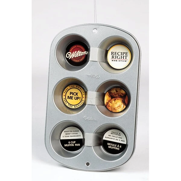 Wilton Muffin Pan 6Cup Reg Wilt 3 Wilton Muffin Pan 6Cup Reg Wilt