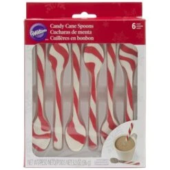 Wilton CANDY CANE-FLAVORED CANDY SPOON