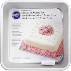 Wilton SQUARE 6X2-PERFORMANCE CAKE PAN