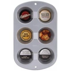 Wilton W2105953 Recipe Right Regular Muffin Pan-6 Cavity