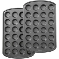 Wilton Perfect Results Premium Nonstick Mini Muffin Pans, 2-Count