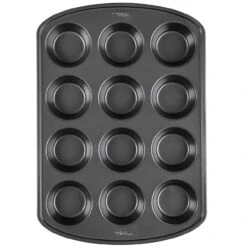Wilton Perfect Results Premium Non-Stick Bakeware Muffin And Cupcake Pan, 12-Cup
