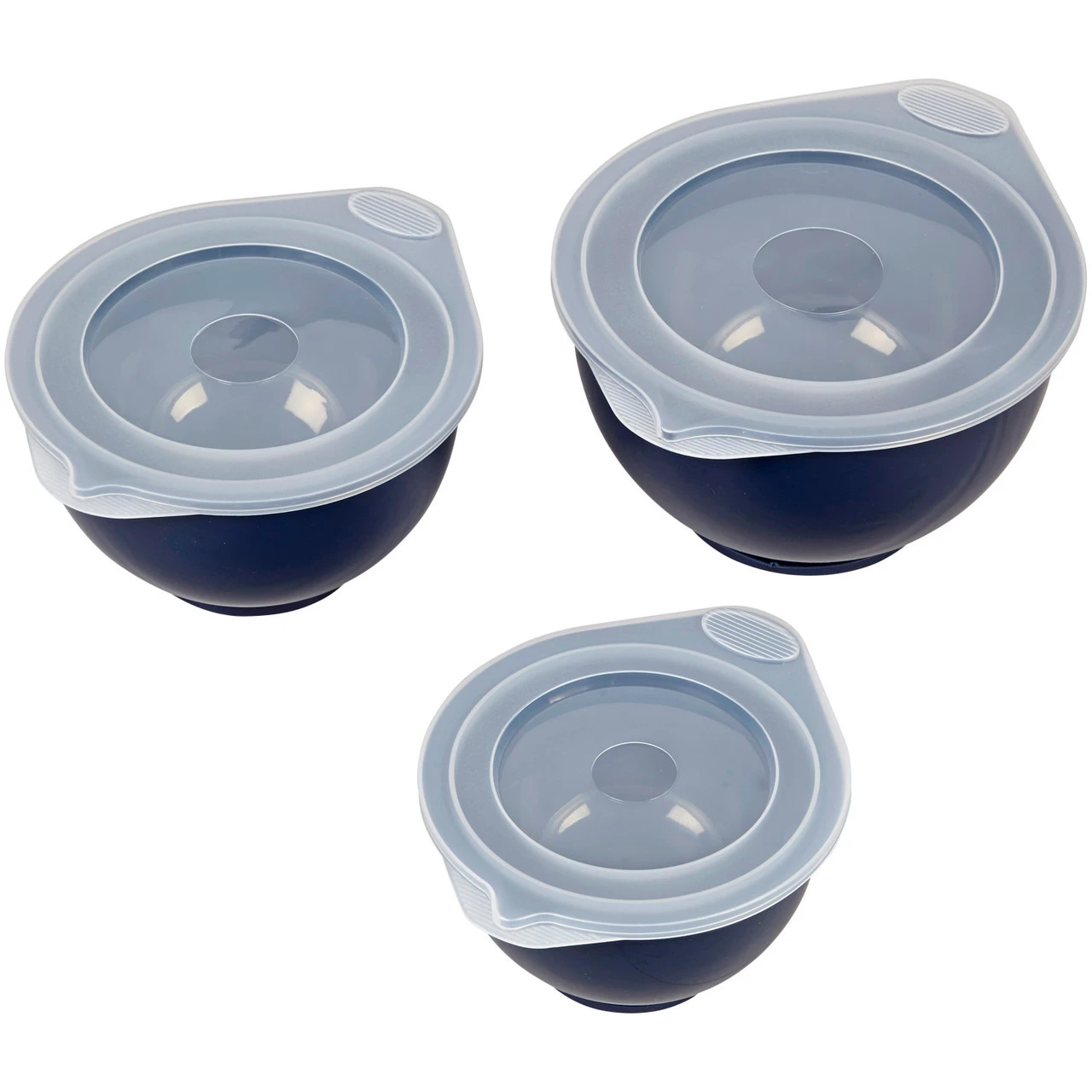 Wilton Navy Blue Covered Bowl Set, 6-Piece 3 Wilton Navy Blue Covered Bowl Set, 6-Piece