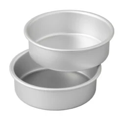 Wilton Small & Tall 2-Piece Aluminum Round Cake Pan Set, 6-Inch