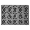 Wilton Perfect Results Steel Mega Non-Stick Donut Pan, 20-Cavity