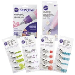 Wilton Icing Decorating Tips Set - Tips For Writing, Flowers, Ruffles Or Borders