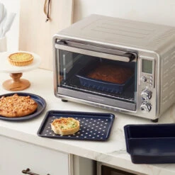 Wilton Diamond-Infused Non-Stick Navy Blue Toaster Oven Baking Set, 4-Piece -Wilton Store ko95o8ufe0kfah6rpdcl 54833.1691046650