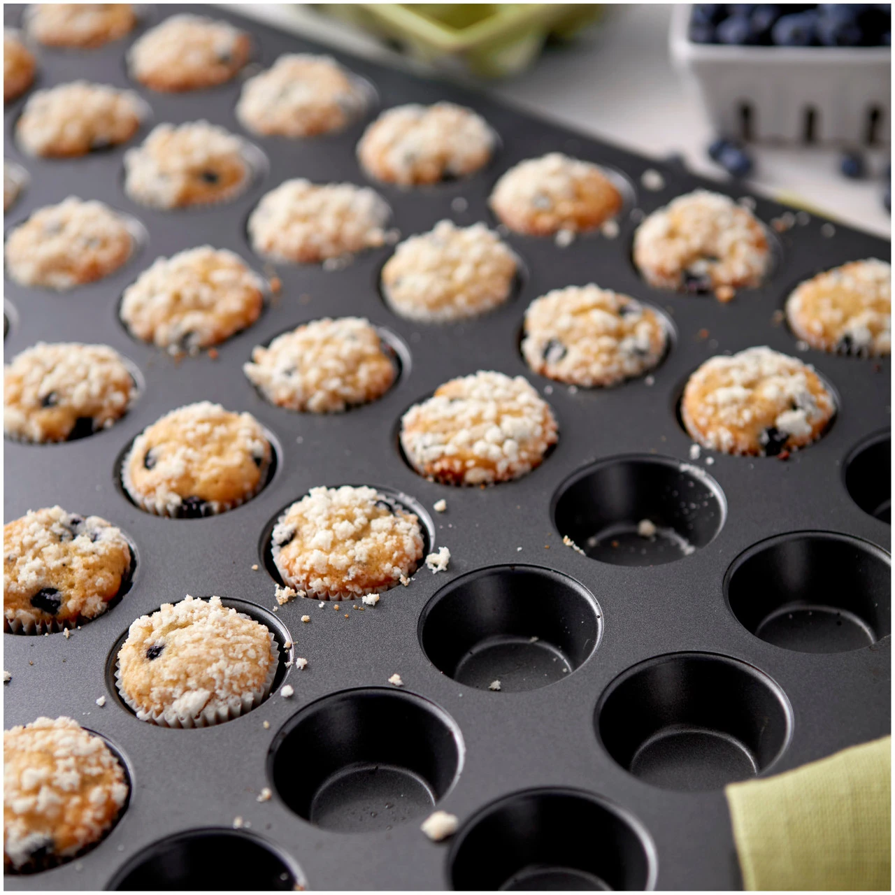 Wilton Perfect Results Non-Stick Mega Mini Muffin And Cupcake Pan, 48-Cup Pan 6 Wilton Perfect Results Non-Stick Mega Mini Muffin And Cupcake Pan, 48-Cup Pan - Image 4