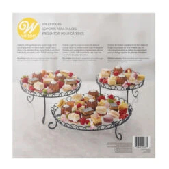 Wilton 3-Tier Customizable Steel Cupcake And Treat Stand, 13-inch -Wilton Store uk1mtytwmuphqhpuzh5z 13281.1691133126