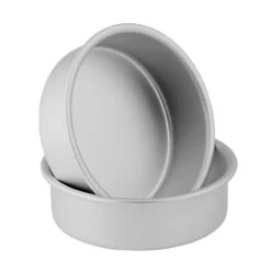 Wilton Small & Tall 2-Piece Aluminum Round Cake Pan Set, 6-Inch -Wilton Store vbxm93gmj8ql0dvw99ga 17972.1691047129