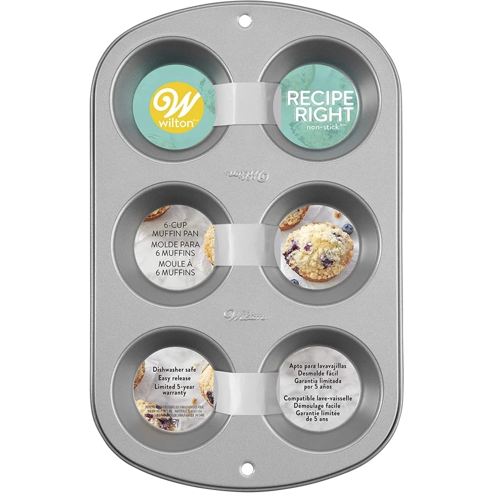 Wilton 6 Cup Jumbo Muffin Pan 3 Wilton 6 Cup Jumbo Muffin Pan