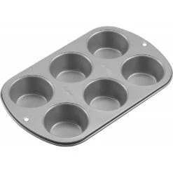 Wilton 6 Cup Jumbo Muffin Pan 7 Wilton 6 Cup Jumbo Muffin Pan -Wilton Store wilton 6 cup jumbo muffin pan p15081 64084 image