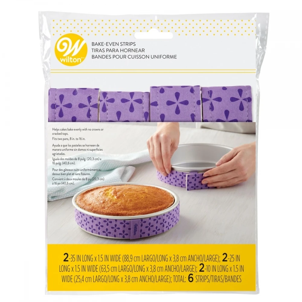 Wilton Bake-Even Strip Set Of 6 3 Wilton Bake-Even Strip Set Of 6