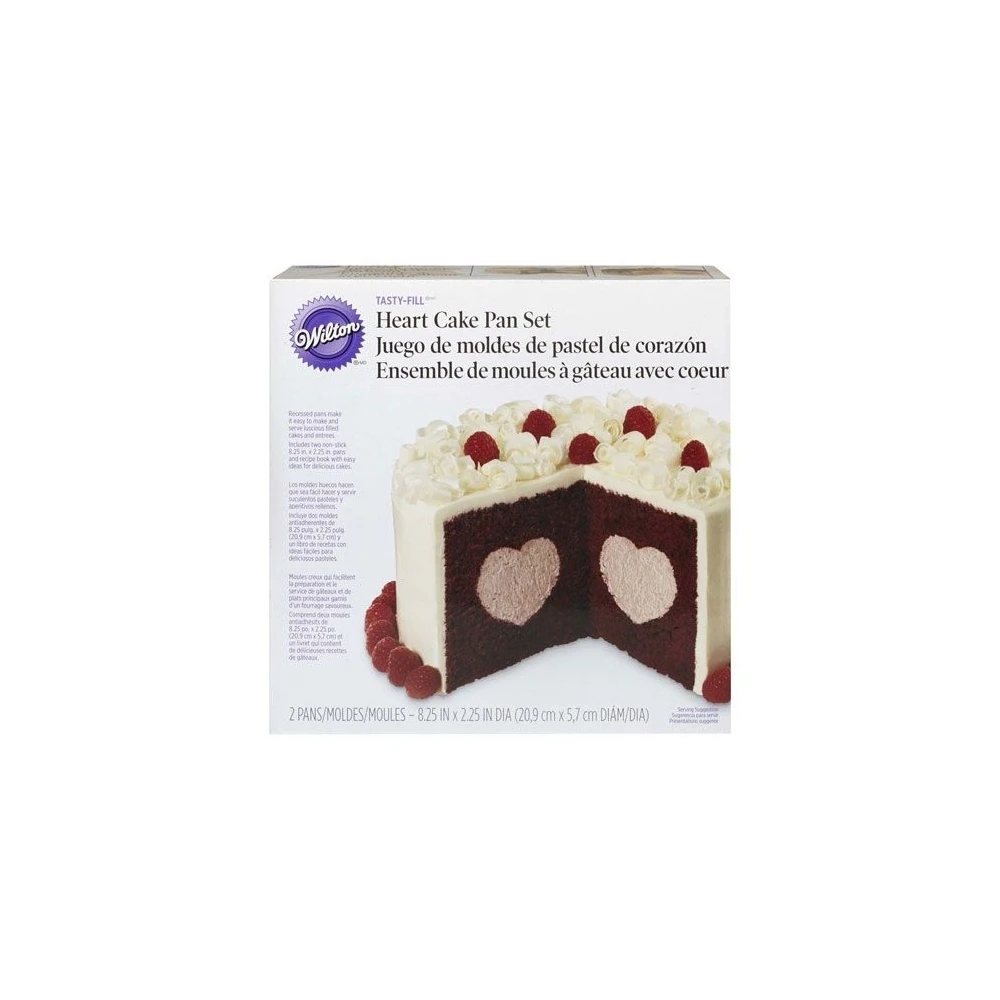 Wilton Heart Tasty-Fill Cake Pan Set 3 Wilton Heart Tasty-Fill Cake Pan Set