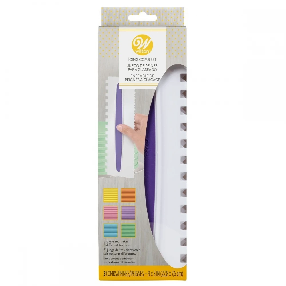 Wilton Icing Comb Set Of 3 3 Wilton Icing Comb Set Of 3