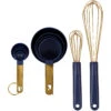 Wilton Navy Blue And Gold Kitchen Utensils Mix And Measure Set, 10-Piece -Wilton Store xj92tkooxzxt28yggbzh 34300.1691133091
