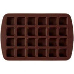 Wilton Brownie Bite Silicone Baking And Candy Mold, 24-Cavity